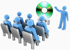 multimedia presentation presentations services icon